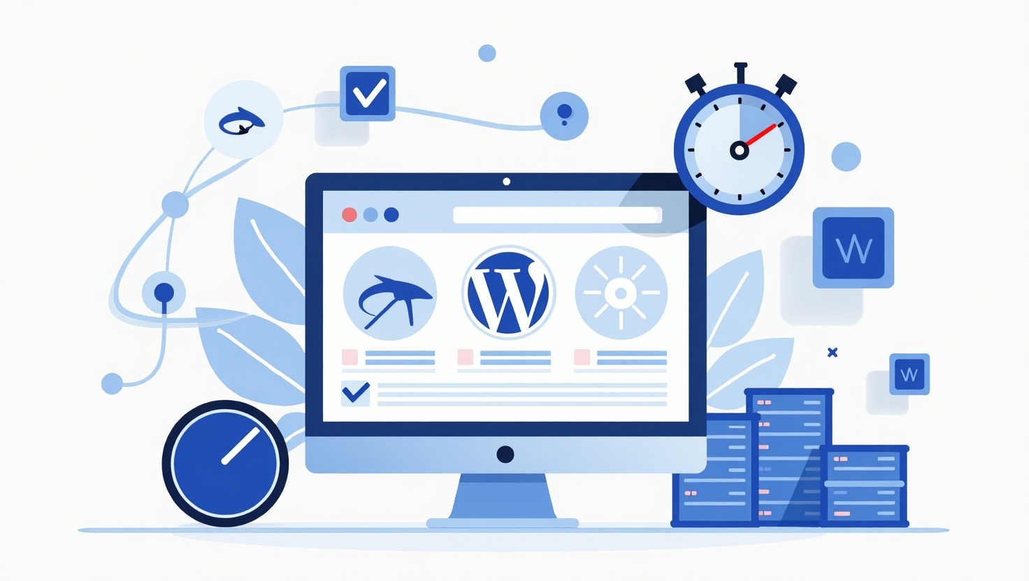 WordPress dashboard with performance optimization tools to speed up your WordPress website.