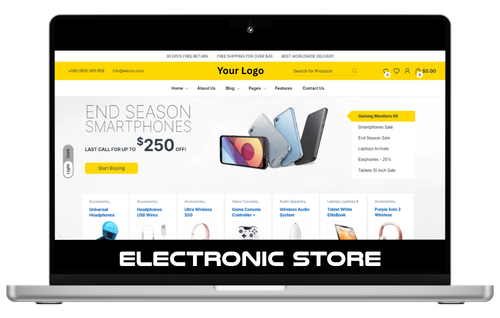 Electronic Store Web Design